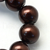 Baking Painted Pearlized Glass Pearl Round Bead Strands HY-Q003-10mm-40-3
