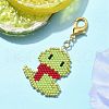 Snake MIYUKI Delica Beaded Pendant Decorations HJEW-MZ00199-1