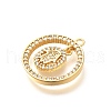 Brass Micro Pave Cubic Zirconia Pendants KK-G519-07G-06-2