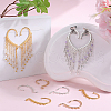 SUNNYCLUE 32Pcs 4 Styles Alloy Ear Cuff Findings FIND-SC0009-13-4