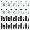 DICOSMETIC 40Pcs 2 Colors Spray Printed Alloy Aglets for Shoelaces FIND-DC0005-08-1