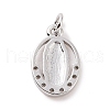 Brass Micro Pave Cubic Zirconia Pendants KK-C012-10P-2
