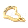 Brass Micro Pave Cubic Zirconia Pendants KK-U053-10G-2
