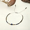 Bohemian Style Handmade Braided Friendship Bracelet with Semi-Precious Beads for Women ST0315989-1