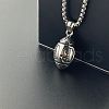 Vintage Punk Style American Football Pendant Necklaces PU3961-3