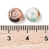 Opaque Spray Painted Glass Beads X1-GLAA-G118-01E-3