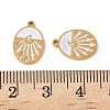 304 Stainless Steel Enamel Charms STAS-U057-10G-4