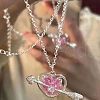 Valentine's Day Heart & Arrow Alloy Rhinestone Charm Bracelets FS-WG94D09-01-2