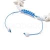 2Pcs Dyed Synthetic Turquoise & Magnesite Bead Braided Bead Bracelets for Women BJEW-JB11532-6