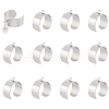 Unicraftale 12Pcs 304 Stainless Steel Open Cuff Ring Components STAS-UN0058-26-1