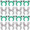 SUNNYCLUE 116Pcs 2 Styles Rabbit/Frog Food Grade Silicone Focal Beads SIL-SC0002-34-1