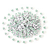 White Opaque Acrylic Beads MACR-YW0001-20F-1