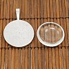 25mm Transparent Clear Domed Glass Cabochon Cover for Photo Pendant Making TIBEP-X0008-FF-5