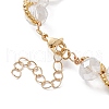 Glass & Seed Beaded Bracelet with Golden Alloy Clasps BJEW-JB10126-4