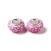 Opaque Resin European Beads RESI-C055-01D-2