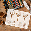 Plastic Drawing Painting Stencils Templates DIY-WH0396-186-3