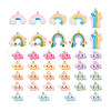 Kissitty 48Pcs 12 Style Resin Pendants RESI-KS0001-10-9
