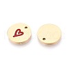 304 Stainless Steel Enamel Charms STAS-T064-69G-01-2