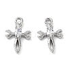 Rack Plating Brass Micro Pave Cubic Zirconia Pendants KK-K333-78P-1