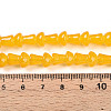 Baking Painted Glass Beads Strands DGLA-N007-01F-4