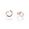 PVD Vacuum Plating 304 Stainless Steel Open Jump Rings X-STAS-L216-07C-RG-2