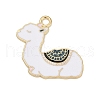 Alloy Enamel Pendants PALLOY-V003-03G-01-1
