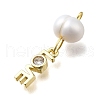 Brass Micro Pave Cubic Zirconia Pendants KK-B132-04G-2