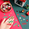 SUNNYCLUE 8 Sets Christmas Theme Plastic Cabochons KY-SC0002-22-3