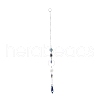 AB Color Plated Crystal Bullet Big Pendant Decorations HJEW-G019-03C-1