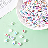 White Opaque Acrylic Beads MACR-YW0001-20G-6