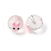 Transparent Glass Enamel Beads GLAA-N049-010-6