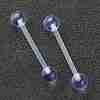 Acrylic Tongue Rings X1-AJEW-P084-07B-1