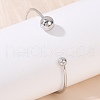 304 Stainless Steel Open Cuff Bracelets BJEW-R019-01P-02-1