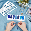 BENECREAT 4Pcs Acrylic Bead Design Boards FIND-BC0013-08B-3