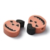 Halloween Theme Handmade Polymer Clay Beads CLAY-M005-08-2