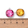 304 Stainless Steel Rhinestone Pendants STAS-B090-01P-3