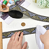 Polyester Jacquard Flower Ribbon OCOR-WH0082-266-3