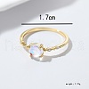 925 Sterling Silver Moonstone Finger Rings for Women HV9473-7-3