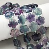 Natural Flower Rainbow Fluorite Beads Strands G-L241B-09-01-5