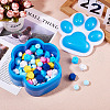 Paw Print DIY Footprint Storage Box & Lid Silicone Molds Set SIMO-TAC0006-03B-15