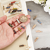 30Pcs 15 Styles Natural Mixed Gemstone Copper Wire Wrapped Big Pendants PALLOY-PH01687-3