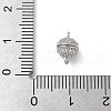 Brass Micro Pave Cubic Zirconia Magnetic Clasps KK-U052-16P-3