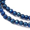 Electroplate Synthetic Magnetic Hematite Beads Strands G-A263-B01-02F-3