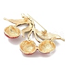 Litchi Enamel Pins JEWB-R051-08G-2