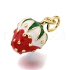 Brass Enamel Pendants KK-K401-47B-G-2