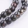 Natural Pyrite Beads Strands G-P303-01-6mm-8-3