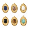 Natural Mixed Gemstone Pendants STAS-P394-06G-1