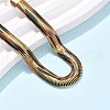 304 Stainless Steel Snake Chain Bracelets for Women BJEW-C103-02G-2