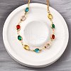 304 Stainless Steel Curb Chain Necklaces NJEW-V009-01G-1