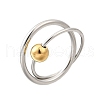 304 Stainless Steel Double Rings RJEW-V014-05GP-2